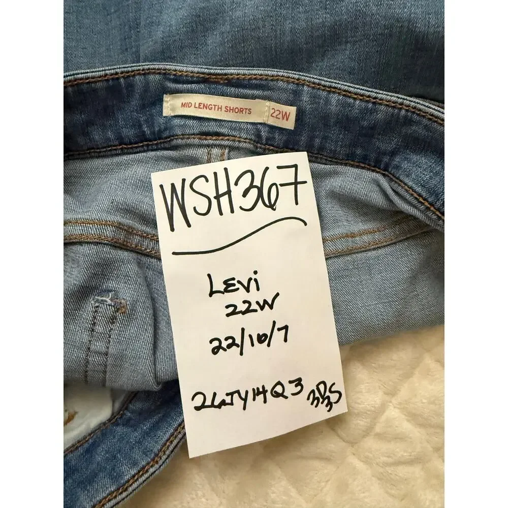 Levi's Denim Shorts Women's 22W Jorts Mid Length